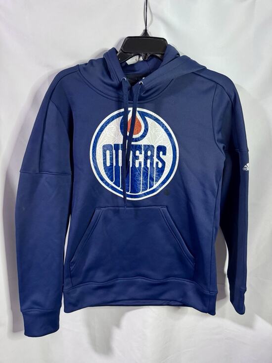 adidas Tops - Edmonton Oilers Adidas Navy Pull Over Hoodie Women's S Performance Sweatshirt